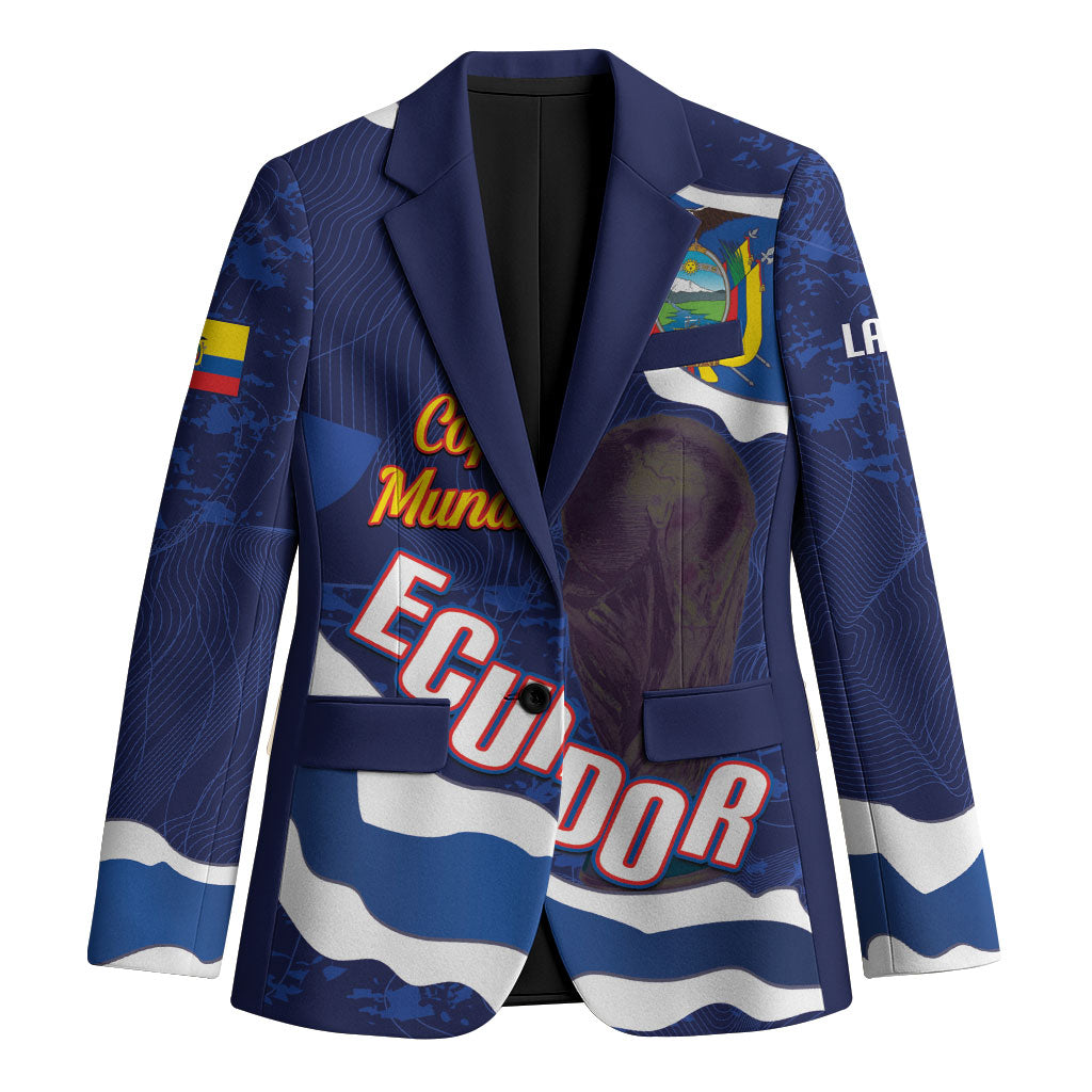 Custom Ecuador 2026 Football Blazer Come On La Tri Grunge Style
