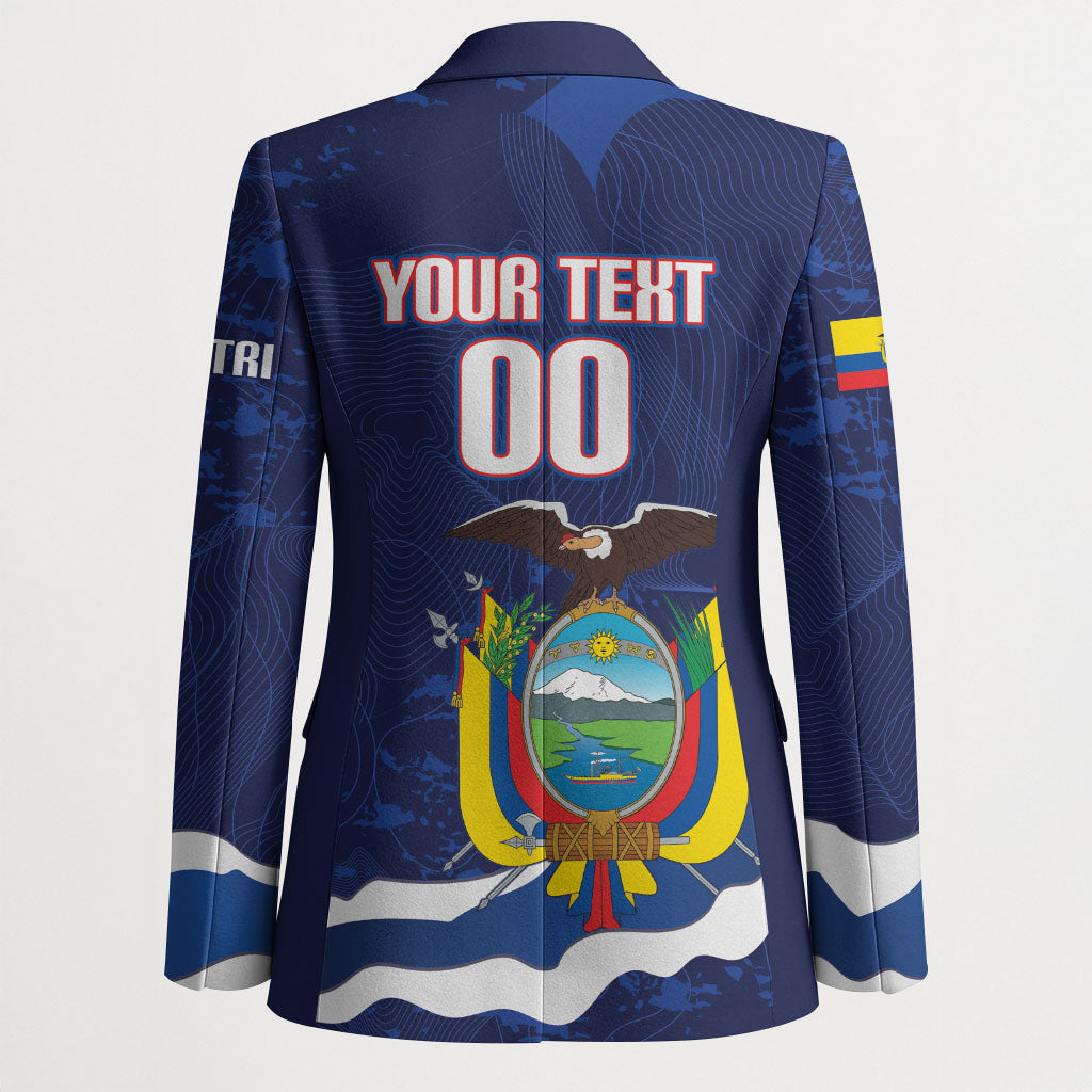 Custom Ecuador 2026 Football Blazer Come On La Tri Grunge Style