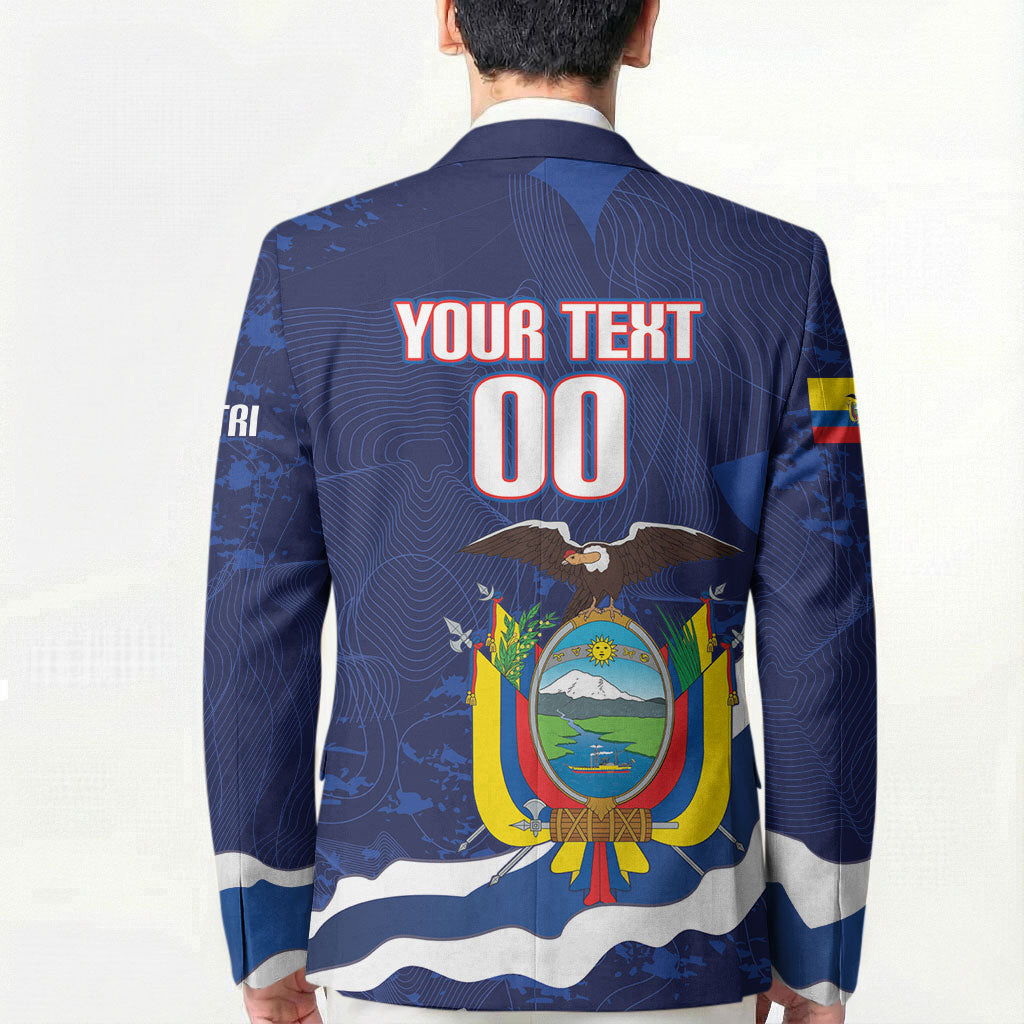 Custom Ecuador 2026 Football Blazer Come On La Tri Grunge Style