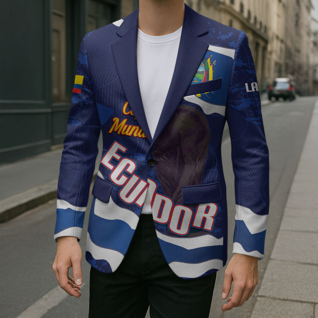 Custom Ecuador 2026 Football Blazer Come On La Tri Grunge Style