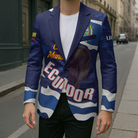 Custom Ecuador 2026 Football Blazer Come On La Tri Grunge Style