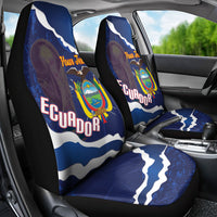 Custom Ecuador 2026 Football Car Seat Cover Come On La Tri Grunge Style