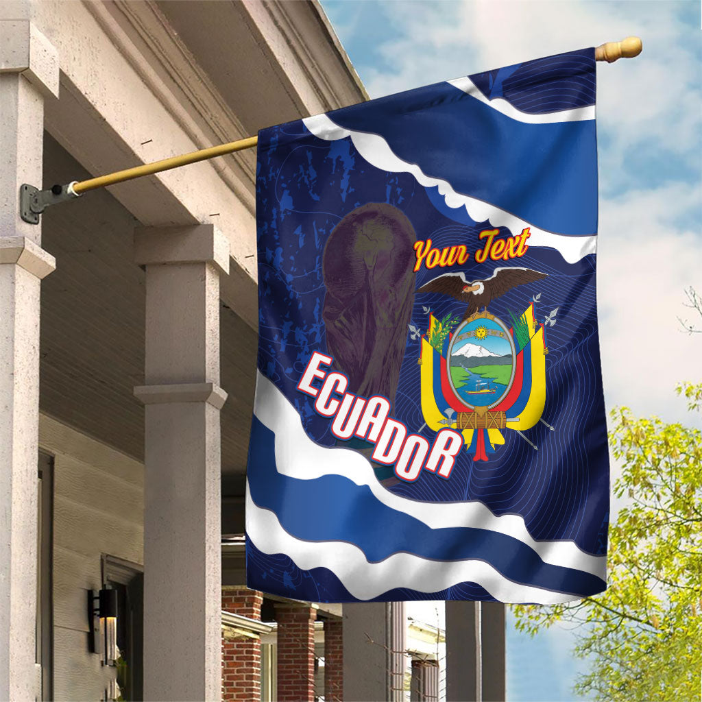 Custom Ecuador 2026 Football Garden Flag Come On La Tri Grunge Style