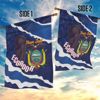 Custom Ecuador 2026 Football Garden Flag Come On La Tri Grunge Style