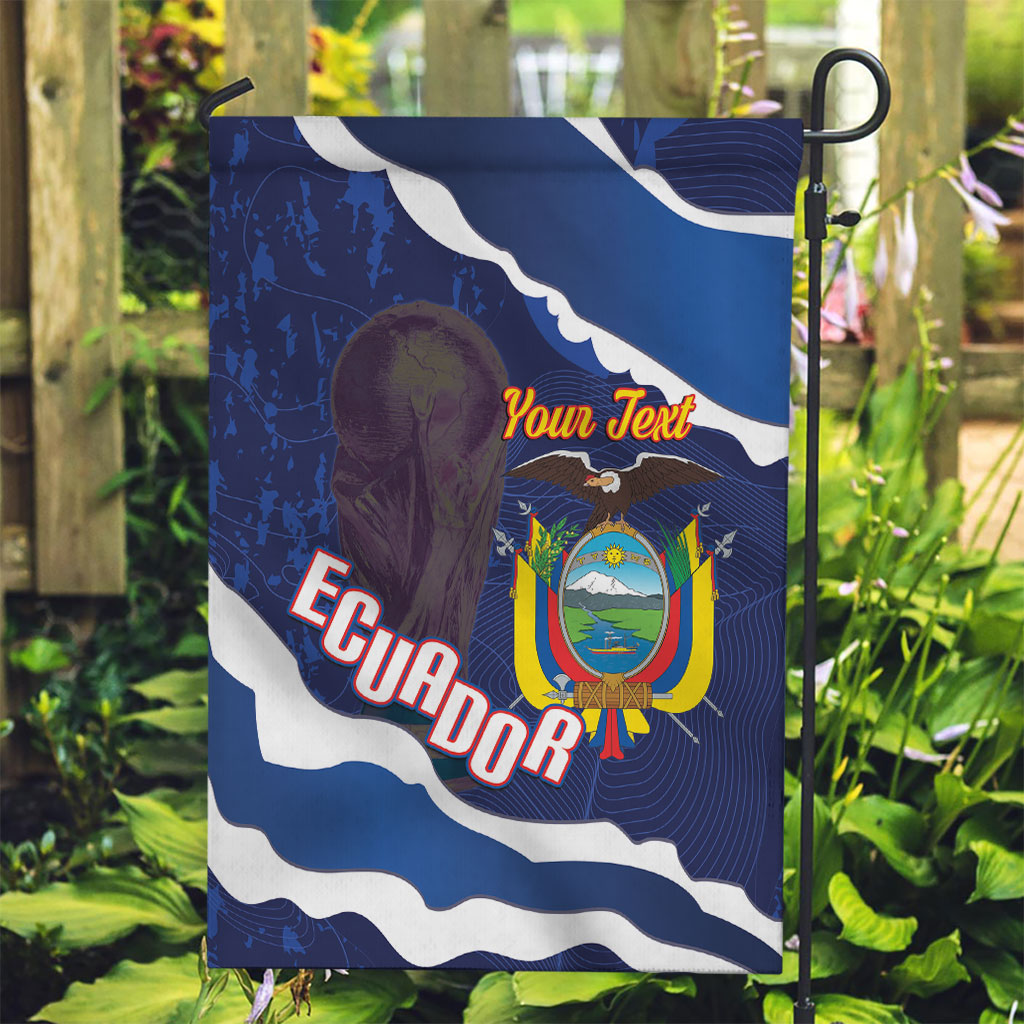 Custom Ecuador 2026 Football Garden Flag Come On La Tri Grunge Style