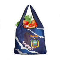 Custom Ecuador 2026 Football Grocery Bag Come On La Tri Grunge Style