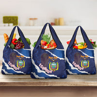 Custom Ecuador 2026 Football Grocery Bag Come On La Tri Grunge Style