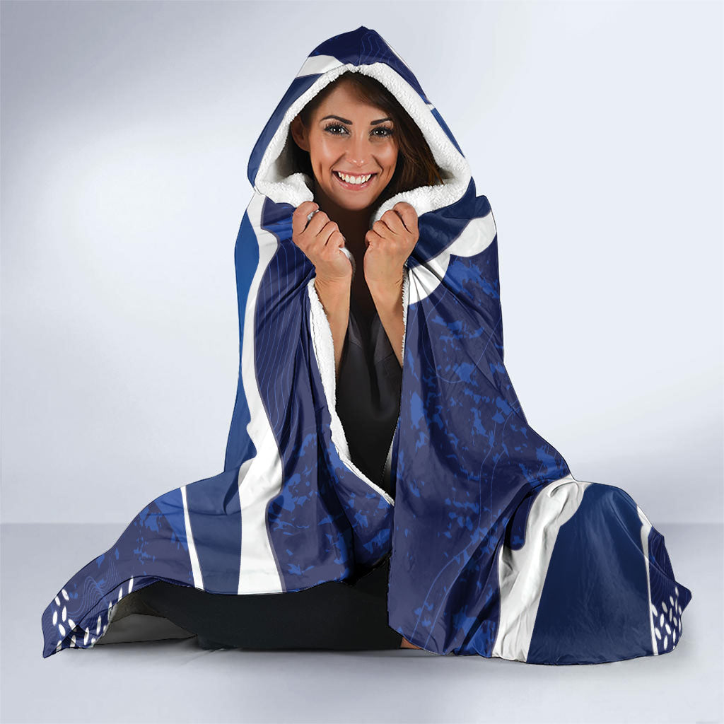 Custom Ecuador 2026 Football Hooded Blanket Come On La Tri Grunge Style