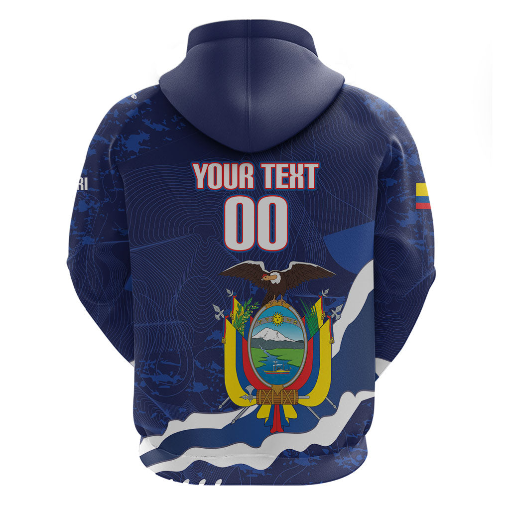 Custom Ecuador 2026 Football Hoodie Come On La Tri Grunge Style