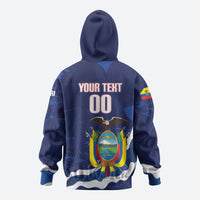 Custom Ecuador 2026 Football Hoodie Come On La Tri Grunge Style