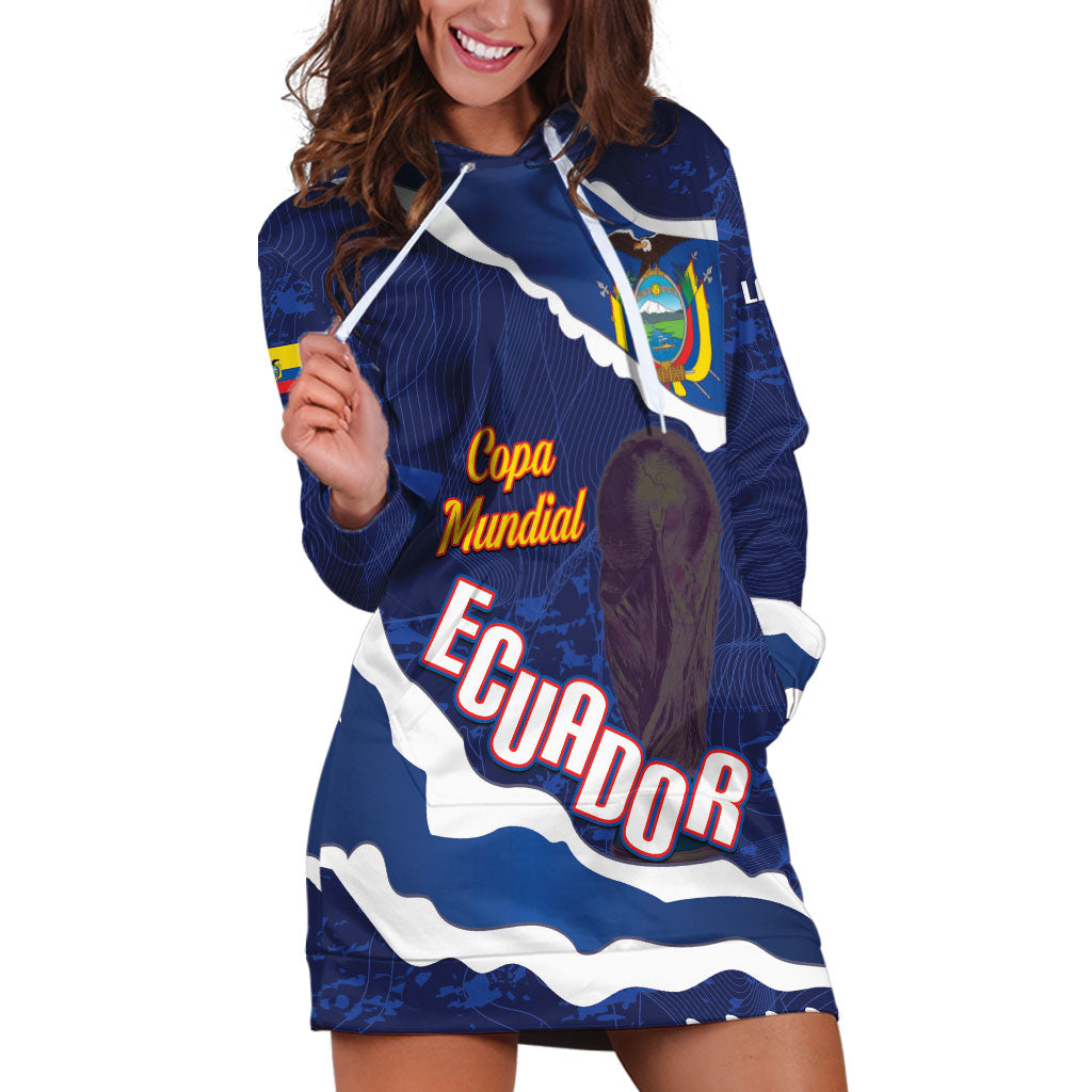 Custom Ecuador 2026 Football Hoodie Dress Come On La Tri Grunge Style