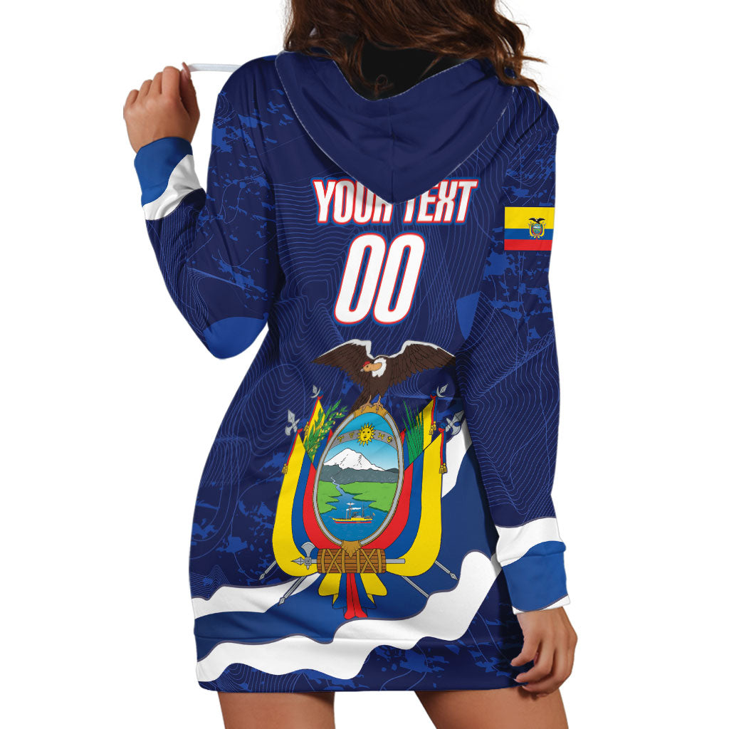 Custom Ecuador 2026 Football Hoodie Dress Come On La Tri Grunge Style