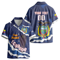 Custom Ecuador 2026 Football Kid Hawaiian Shirt Come On La Tri Grunge Style LT14