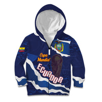 Custom Ecuador 2026 Football Kid Hoodie Come On La Tri Grunge Style