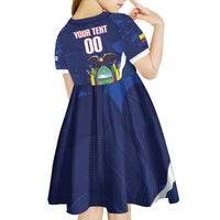 Custom Ecuador 2026 Football Kid Short Sleeve Dress Come On La Tri Grunge Style
