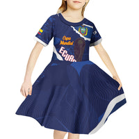 Custom Ecuador 2026 Football Kid Short Sleeve Dress Come On La Tri Grunge Style