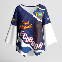 Custom Ecuador 2026 Football Kimono Sleeve Blouse Come On La Tri Grunge Style