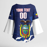 Custom Ecuador 2026 Football Kimono Sleeve Blouse Come On La Tri Grunge Style