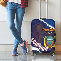 Custom Ecuador 2026 Football Luggage Cover Come On La Tri Grunge Style
