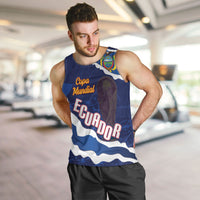 Custom Ecuador 2026 Football Men Tank Top Come On La Tri Grunge Style