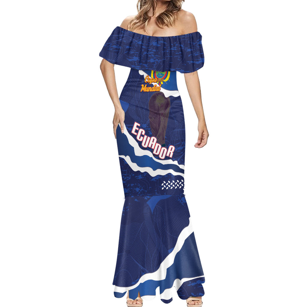 Custom Ecuador 2026 Football Mermaid Dress Come On La Tri Grunge Style