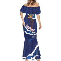 Custom Ecuador 2026 Football Mermaid Dress Come On La Tri Grunge Style