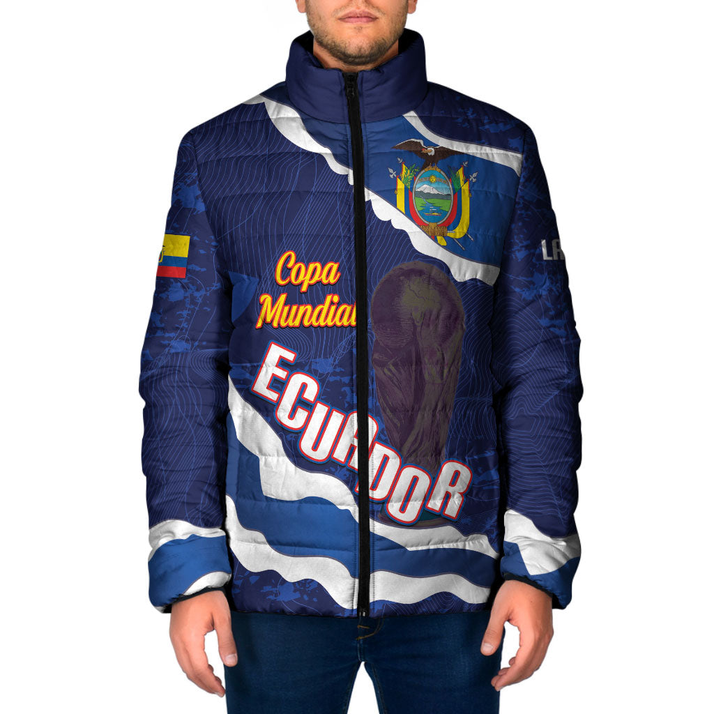 Custom Ecuador 2026 Football Padded Jacket Come On La Tri Grunge Style