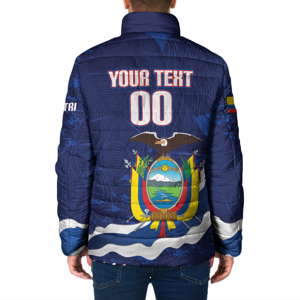 Custom Ecuador 2026 Football Padded Jacket Come On La Tri Grunge Style