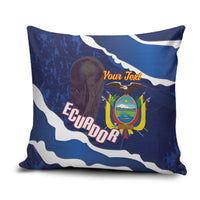 Custom Ecuador 2026 Football Pillow Cover Come On La Tri Grunge Style