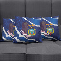 Custom Ecuador 2026 Football Pillow Cover Come On La Tri Grunge Style