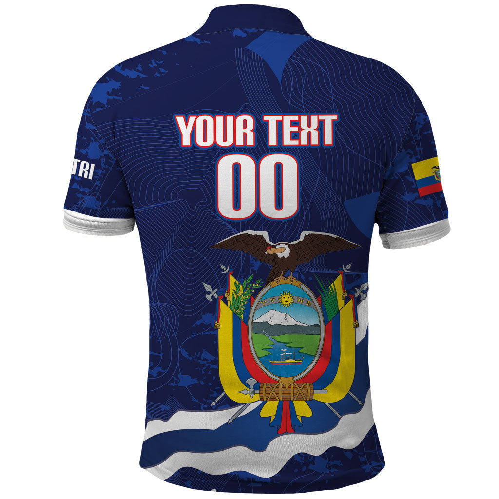Custom Ecuador 2026 Football Polo Shirt Come On La Tri Grunge Style