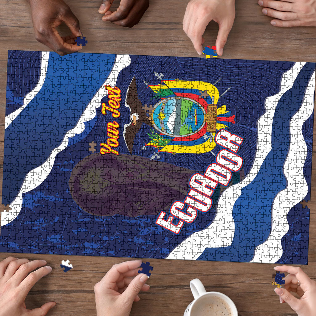 Custom Ecuador 2026 Football Puzzle Come On La Tri Grunge Style