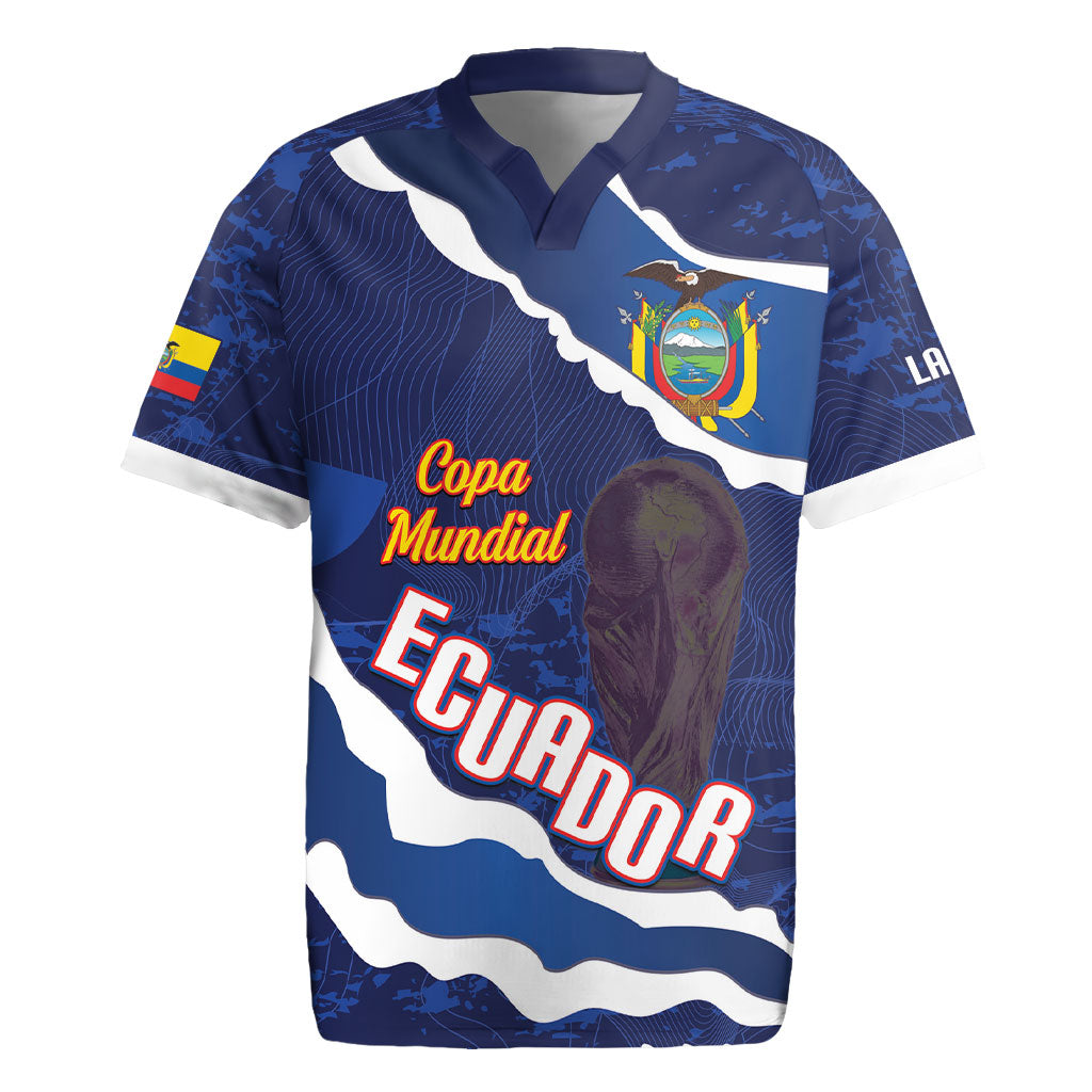 Custom Ecuador 2026 Football Rugby Jersey Come On La Tri Grunge Style