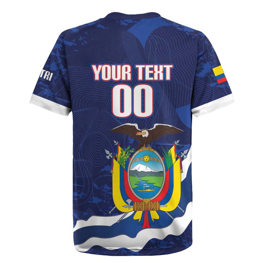 Custom Ecuador 2026 Football Rugby Jersey Come On La Tri Grunge Style