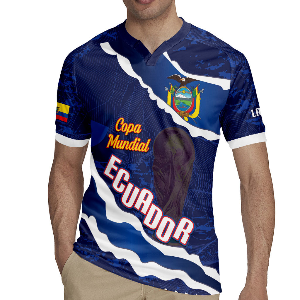 Custom Ecuador 2026 Football Rugby Jersey Come On La Tri Grunge Style
