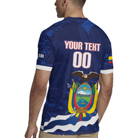 Custom Ecuador 2026 Football Rugby Jersey Come On La Tri Grunge Style