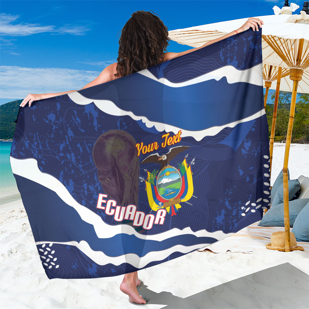 Custom Ecuador 2026 Football Sarong Come On La Tri Grunge Style