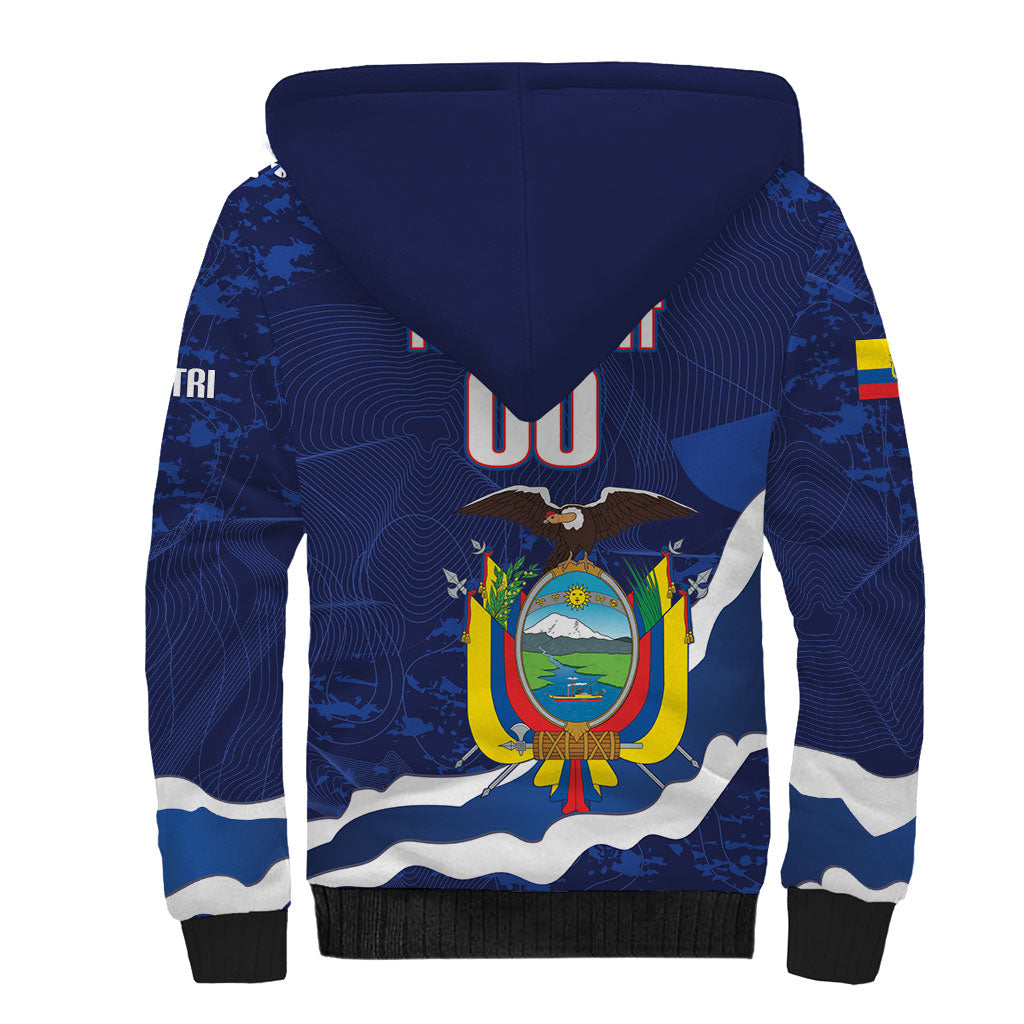 Custom Ecuador 2026 Football Sherpa Hoodie Come On La Tri Grunge Style