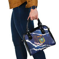 Custom Ecuador 2026 Football Shoulder Handbag Come On La Tri Grunge Style