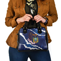Custom Ecuador 2026 Football Shoulder Handbag Come On La Tri Grunge Style