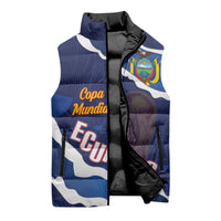 Custom Ecuador 2026 Football Sleeveless Puffer Jacket Come On La Tri Grunge Style