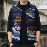 Custom Ecuador 2026 Football Sleeveless Puffer Jacket Come On La Tri Grunge Style