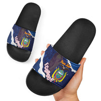 Custom Ecuador 2026 Football Slide Sandals Come On La Tri Grunge Style