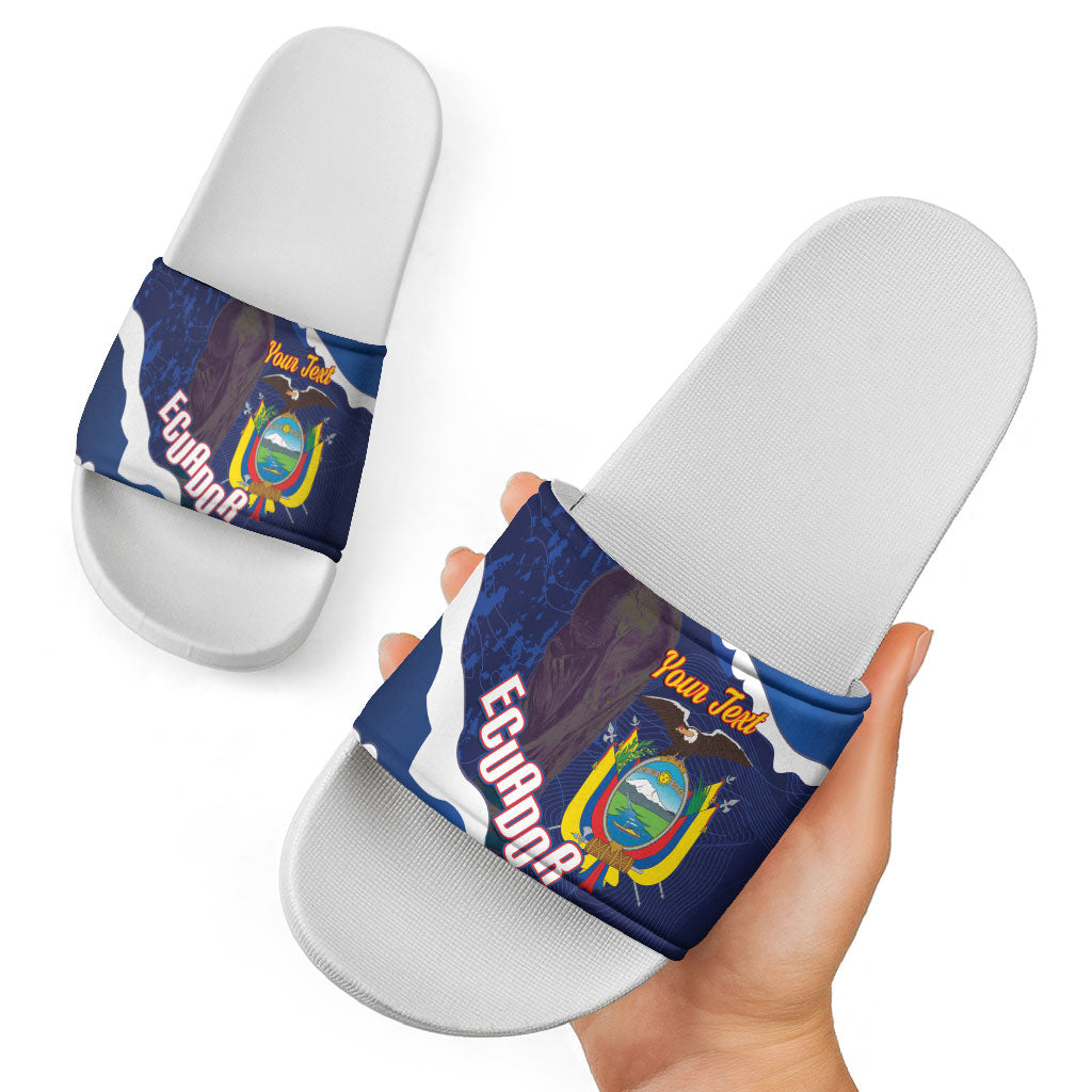 Custom Ecuador 2026 Football Slide Sandals Come On La Tri Grunge Style