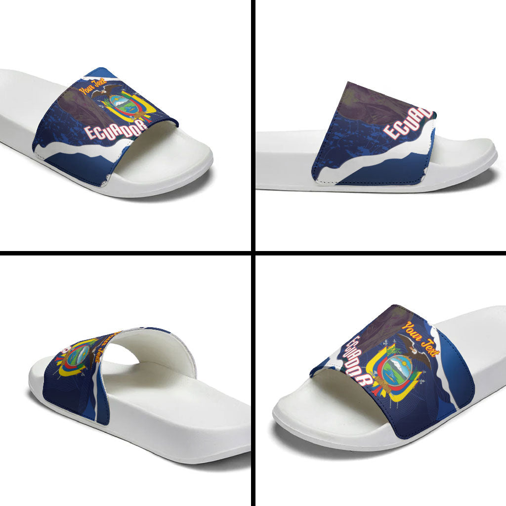 Custom Ecuador 2026 Football Slide Sandals Come On La Tri Grunge Style