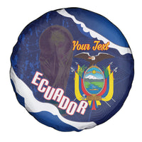 Custom Ecuador 2026 Football Spare Tire Cover Come On La Tri Grunge Style