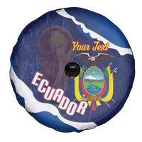 Custom Ecuador 2026 Football Spare Tire Cover Come On La Tri Grunge Style