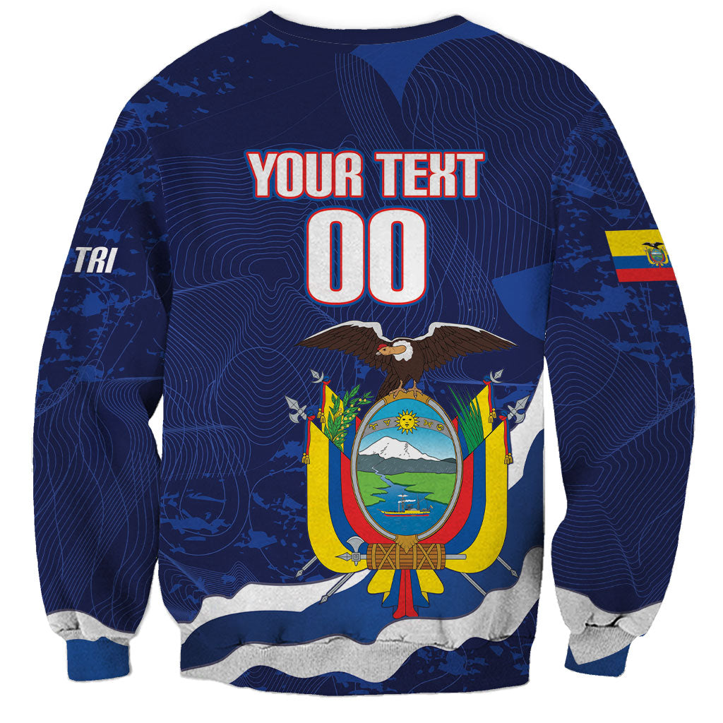 Custom Ecuador 2026 Football Sweatshirt Come On La Tri Grunge Style