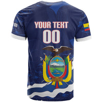 Custom Ecuador 2026 Football T Shirt Come On La Tri Grunge Style