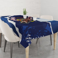 Custom Ecuador 2026 Football Tablecloth Come On La Tri Grunge Style